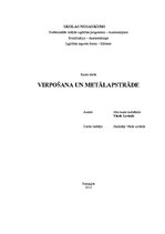 Prakses atskaite 'Metālapstrādes darbgaldi', 1.