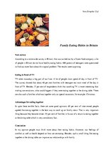 Konspekts 'Eating Habits in Britain', 1.