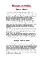 Konspekts 'Hanzas savienība - tās rašanās, ziedu laiki, un tās noriets', 1.