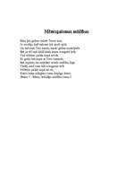 Eseja 'Mēnesgaismas mūžības - dzejolis', 1.