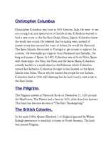 Konspekts 'History of America', 1.