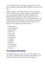 Konspekts 'History of America', 2.