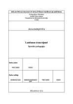 Referāts 'Lasīšanas traucējumi. Speciālā pedagoģija', 1.