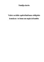 Referāts 'Valsts sociālās apdrošināšanas obligātās iemaksas, to loma un nepieciešamība', 2.