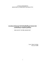 Eseja 'Nevienlīdzīga pasaules attīstība', 1.