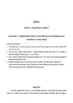 Eseja 'Iekšpolitisko faktoru loma Krievijas ārpolitiskā kursa veidošanā un īstenošanā', 1.