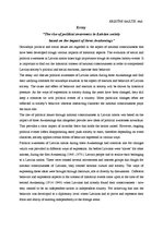 Eseja 'The Rise of Political Awareness in Latvian Society Based on the Impact of Three ', 1.