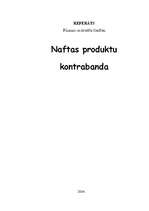 Referāts 'Naftas produktu kontrabanda', 1.