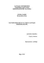 Referāts 'Datornoziegumi un to vieta Latvijas krimināllikumā', 1.