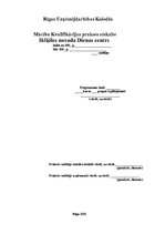 Prakses atskaite 'Prakses atskaite', 1.