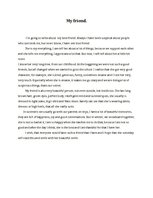 Eseja 'My Friend', 1.