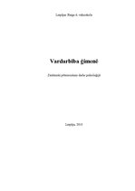 Referāts 'Vardarbība ģimenē', 1.