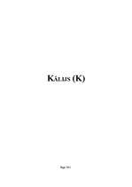 Referāts 'Kālijs (K)', 1.