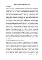 Eseja 'My future career and the importance of goals', 1.
