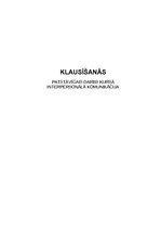Referāts 'Klausīšanās', 1.