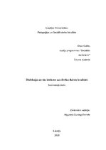 Diplomdarbs 'Disleksija un tās ietekme uz cilvēka dzīves kvalitāti', 1.