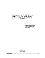 Biznesa plāns 'Autoserviss', 1.
