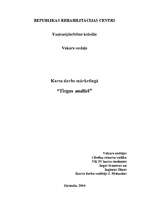 Referāts 'Tirgus analīze mārketingā', 1.