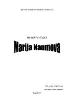 Referāts 'Marija Naumova', 1.