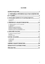 Biznesa plāns 'Biznesa plāns', 2.