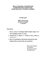 Konspekts 'Masu kultūra, kultūras jēdziens', 1.