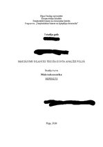 Konspekts 'Maksājumu bilances tekoša konta analīze Polijā', 1.