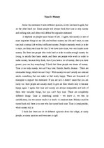 Eseja 'Time is Money', 1.