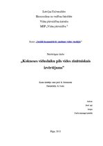 Prakses atskaite 'Kokneses pilsdrupu vides zinātniskais izvērtējums', 1.