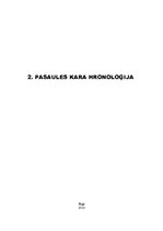 Konspekts 'Otrā pasaules kara hronoloģija', 1.