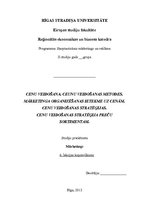 Konspekts 'Cenu veidošanas metodes, stratēģija. Mārketinga organizēšanas ietekme uz cenām', 1.