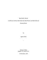 Konspekts 'Deaf Child's World', 1.