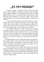 Eseja 'Es tev piedodu', 1.