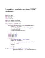 Paraugs 'Programmēšanas valodas "Java" izmantošana datu bāzes serverī', 10.