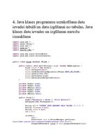 Paraugs 'Programmēšanas valodas "Java" izmantošana datu bāzes serverī', 16.
