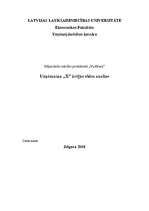 Paraugs 'Uzņēmuma "X" ārējās vides analīze', 1.