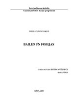 Referāts 'Bailes un fobijas', 1.