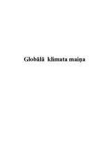 Referāts 'Globālā klimata maiņa', 1.