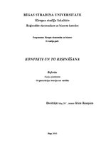 Referāts 'Konflikti un to risināšana organizācijā', 1.