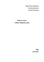 Referāts 'Antīkās Olimpiskās spēles', 1.