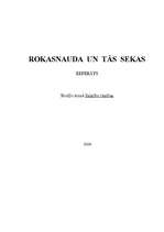 Referāts 'Rokas naudas līgums un tā sekas', 1.