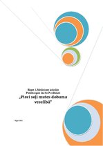 Referāts 'Pieci soļi mutes dobuma veselībā', 1.