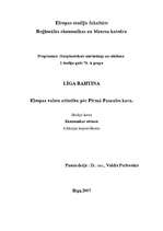Konspekts 'Eiropas valstu attīstība pēc Pirmā pasaules kara', 1.