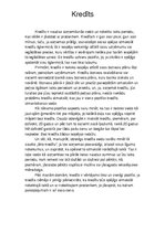 Eseja 'Kredīts. Plusi un mīnusi', 1.