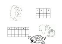 Paraugs 'Izlasi, uzraksti un izkrāso', 3.