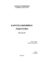 Referāts 'Kapitālsabiedrības pārstāvība', 1.