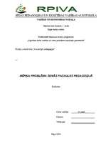 Referāts 'Mērķa problēma senās pasaules pedagoģijā', 1.