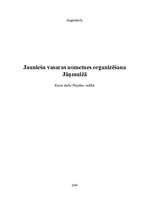 Biznesa plāns 'Jauniešu vasaras nometnes organizēšana Jāņmuižā', 1.