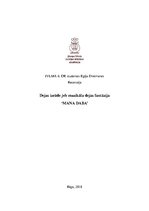 Eseja 'Recenzija Agra Daņiļēviča deju izrādei "Mana daba"', 1.