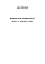 Konspekts 'LR Satversme un LR Saeima', 1.