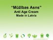 Prezentācija 'Krēms "Mūžības asns"', 1.